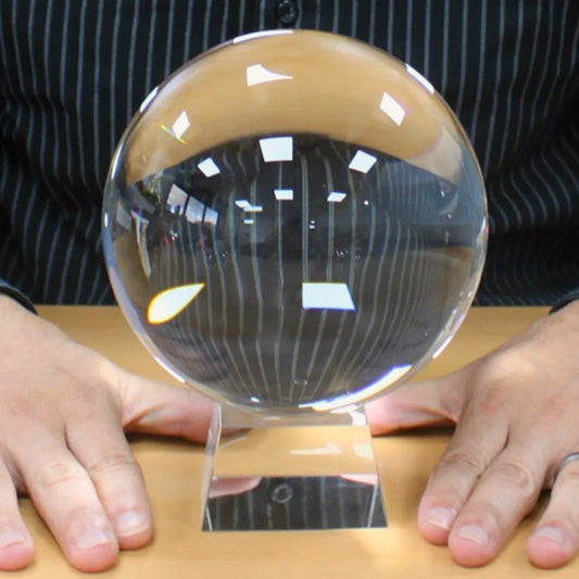 boule de voyance en cristal de verre