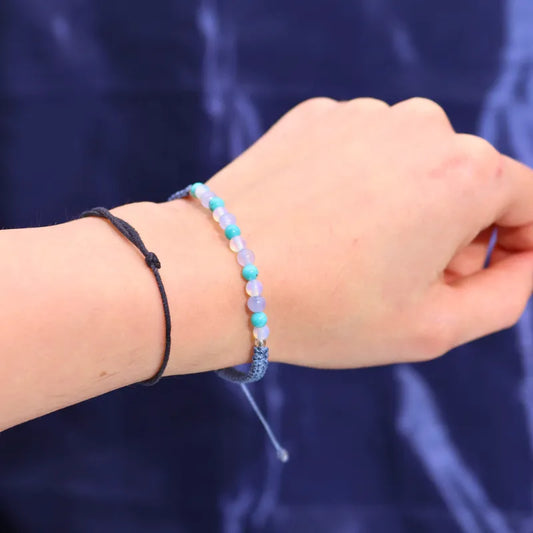 bracelet en turquoise et opale et pierre de lune