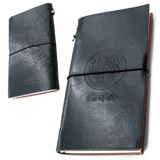 Photo originale Carnet de note en cuir avec motif arbre de vie