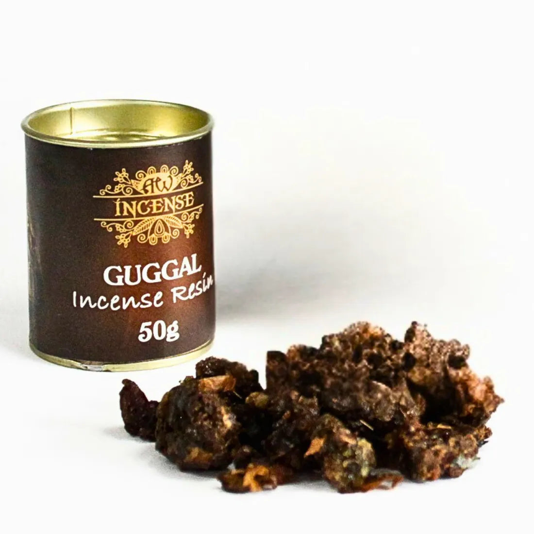 encens résine guggal en morceaux pot de 50 grammes 