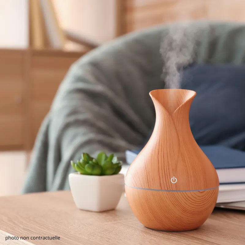 Diffuseur d'huile essentielle ultrasonique avec bouton arrêt marche